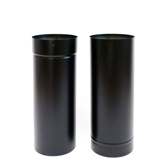 薪ストーブ用スライドアジャスタブル煙突を2分割したところ。