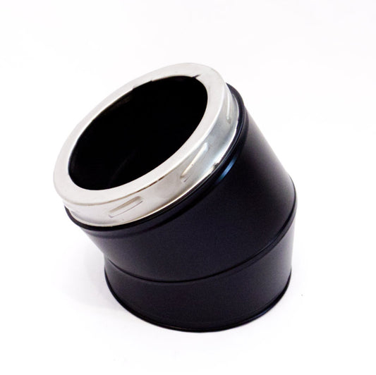 薪ストーブ用200Φ断熱二重煙突30°曲。