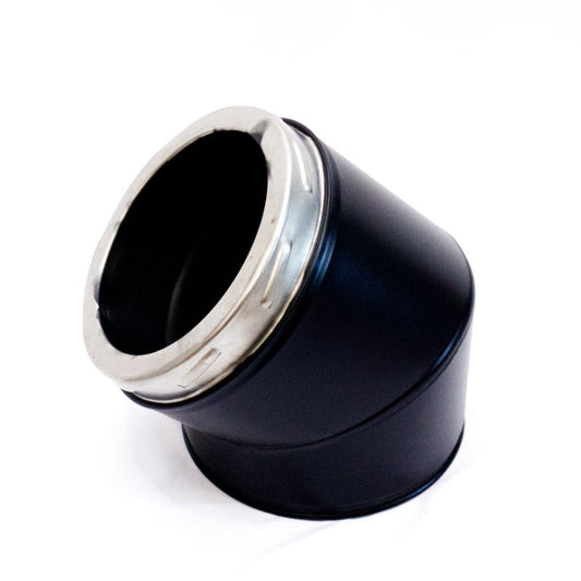 薪ストーブ用200Φ断熱二重煙突45°曲