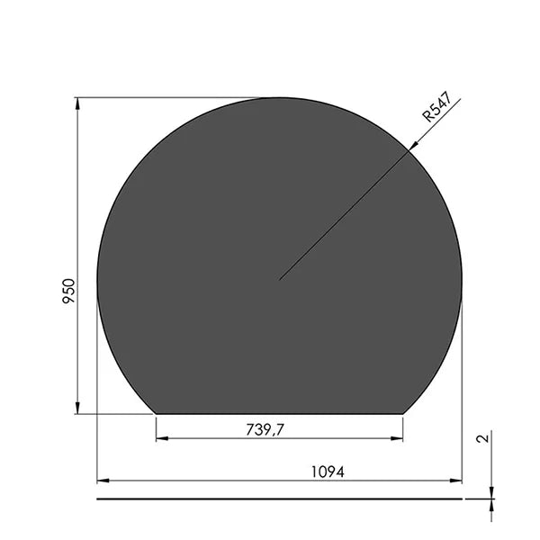 スチールフロアプレート 円形