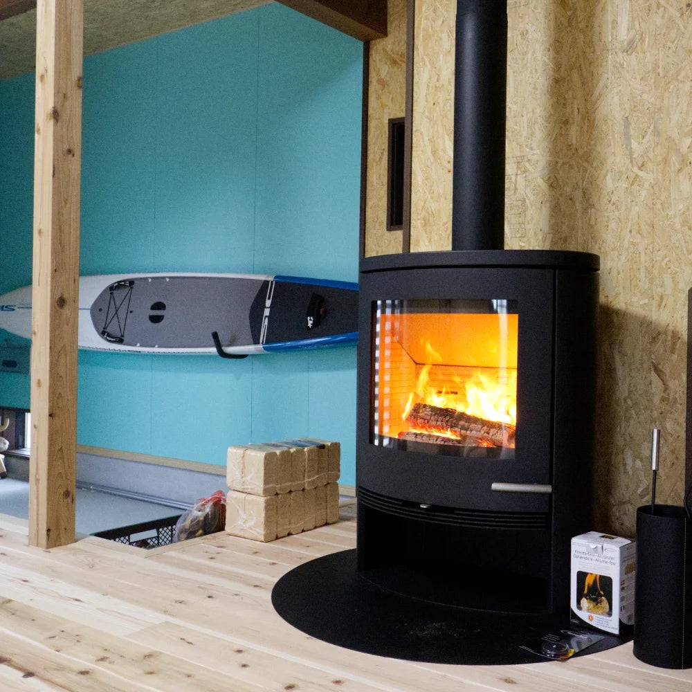 薪ストーブ炉台-スチールフロアプレート円形