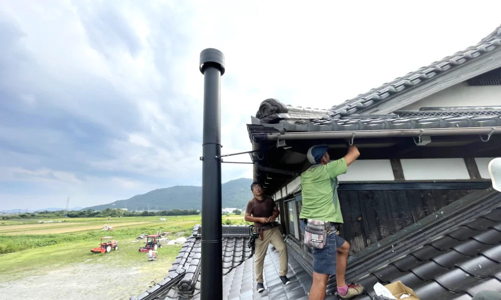 薪ストーブと煙突の設置をサポート